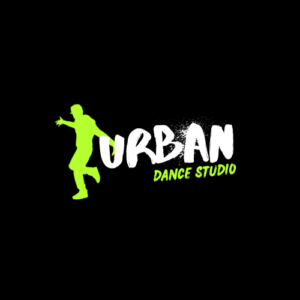 Black Neon Bold Urban Hip Hop Dance Studio Logo